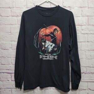 Atsuko‎ Death Note Shonen Jump Long Sleeve Graphic Tee Size M Back Logo Anime